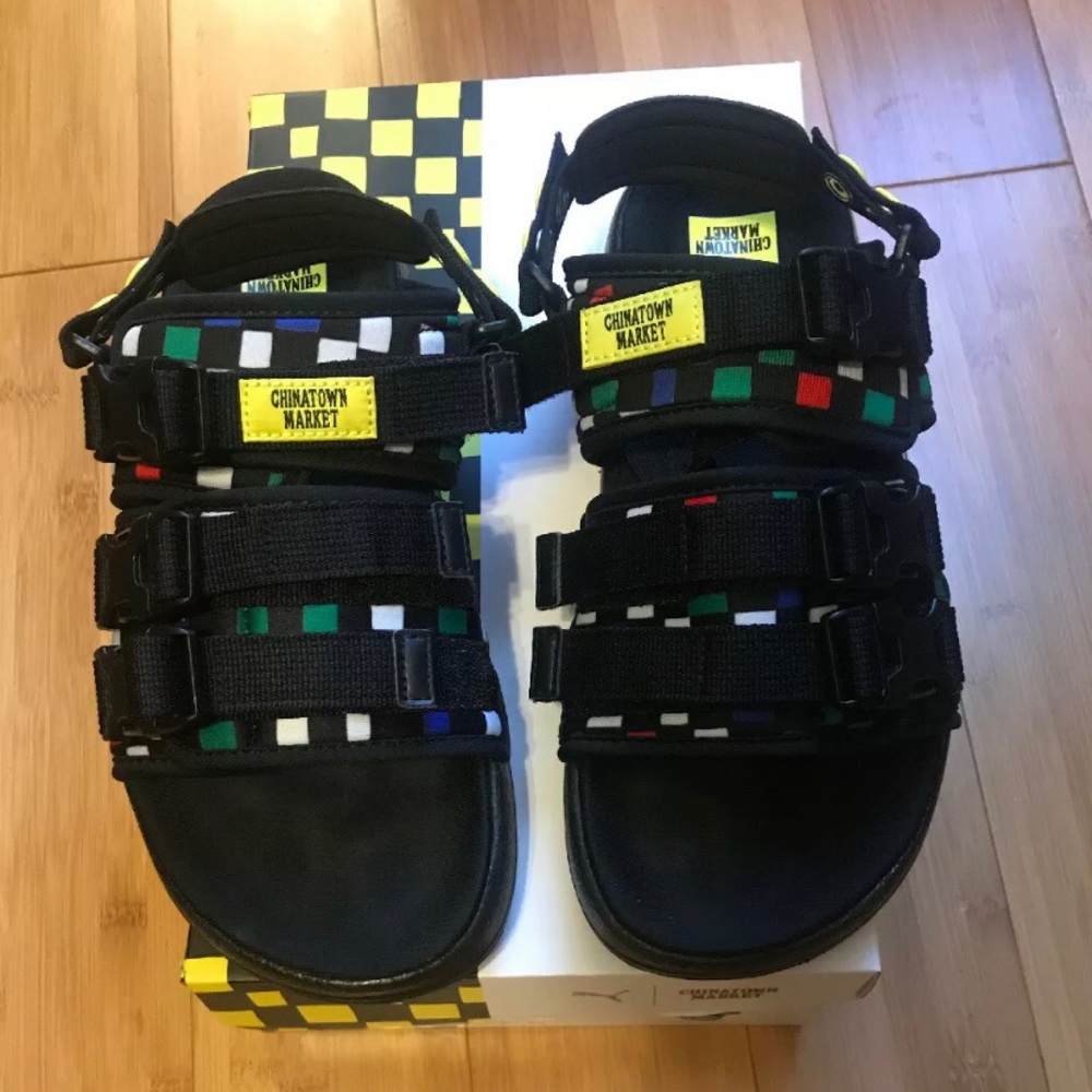 Chinatown Market X Puma Leadcat Sandals Size 7M/9W